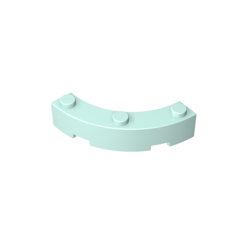 Gobricks,Brick Round Corner 4 x 4 Macaroni Wide with 3 Studs,48092,72140,15588
