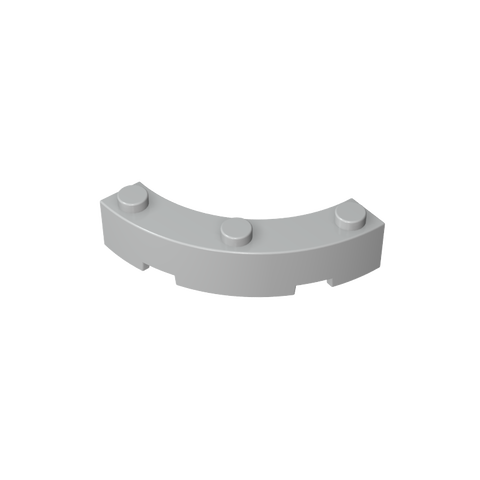 Gobricks,Brick Round Corner 4 x 4 Macaroni Wide with 3 Studs,48092,72140,15588