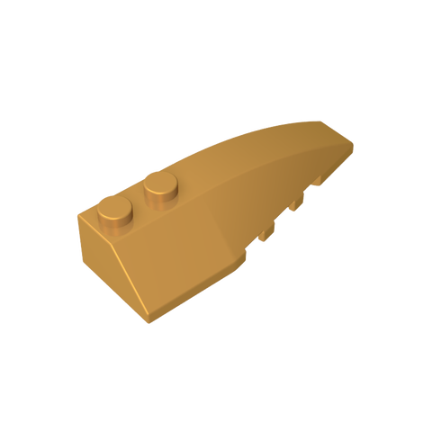 Gobricks,Wedge Curved 6 x 2 Right,41747,52215