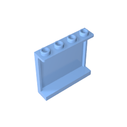 Gobricks,Panel 1 x 4 x 3 [Side Supports/ Hollow Studs],60581,87543,35323,30007