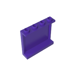 Gobricks,Panel 1 x 4 x 3 [Side Supports/ Hollow Studs],60581,87543,35323,30007