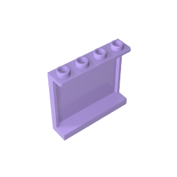 Gobricks,Panel 1 x 4 x 3 [Side Supports/ Hollow Studs],60581,87543,35323,30007