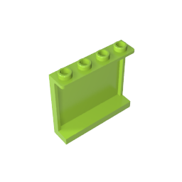Gobricks,Panel 1 x 4 x 3 [Side Supports/ Hollow Studs],60581,87543,35323,30007