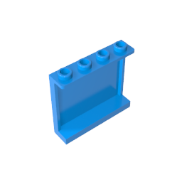 Gobricks,Panel 1 x 4 x 3 [Side Supports/ Hollow Studs],60581,87543,35323,30007