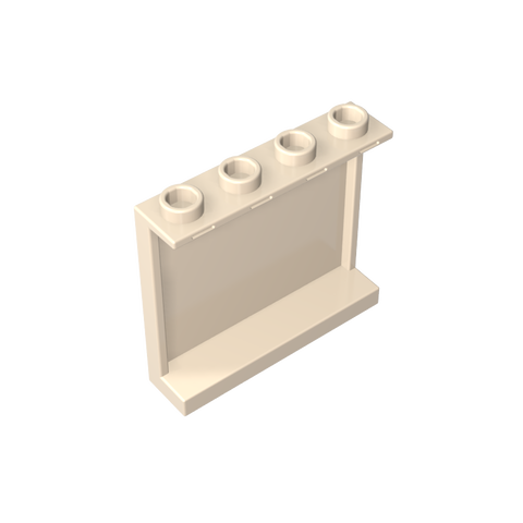Gobricks,Panel 1 x 4 x 3 [Side Supports/ Hollow Studs],60581,87543,35323,30007