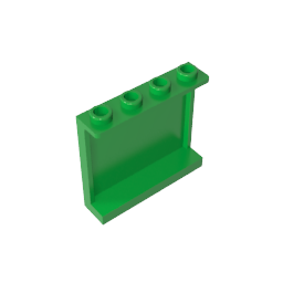 Gobricks,Panel 1 x 4 x 3 [Side Supports/ Hollow Studs],60581,87543,35323,30007