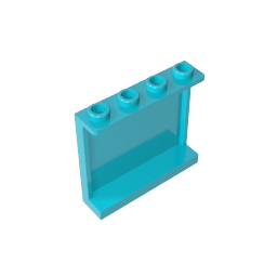 Gobricks,Panel 1 x 4 x 3 [Side Supports/ Hollow Studs],60581,87543,35323,30007