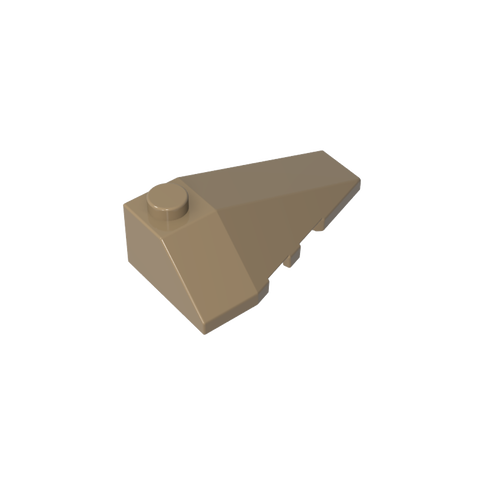 Gobricks,Wedge Sloped 4 x 2 Triple Right,43711