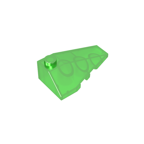 Gobricks,Wedge Sloped 4 x 2 Triple Right,43711