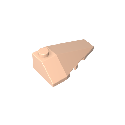 Gobricks,Wedge Sloped 4 x 2 Triple Right,43711