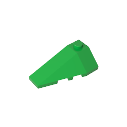 Gobricks,Wedge Sloped 4 x 2 Triple Left,43710