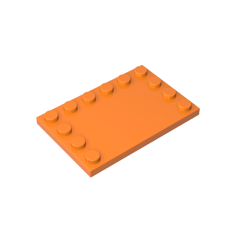 Gobricks,Plate Special 4 x 6 with Studs on 3 Edges,6180