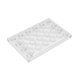 Gobricks,Plate Special 4 x 6 with Studs on 3 Edges,6180