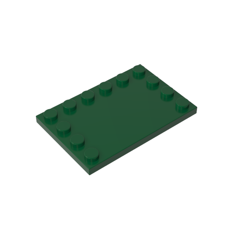 Gobricks,Plate Special 4 x 6 with Studs on 3 Edges,6180
