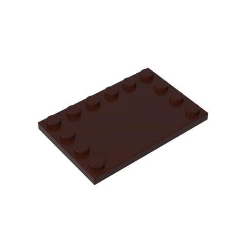 Gobricks,Plate Special 4 x 6 with Studs on 3 Edges,6180