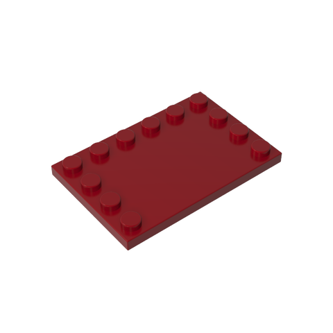 Gobricks,Plate Special 4 x 6 with Studs on 3 Edges,6180