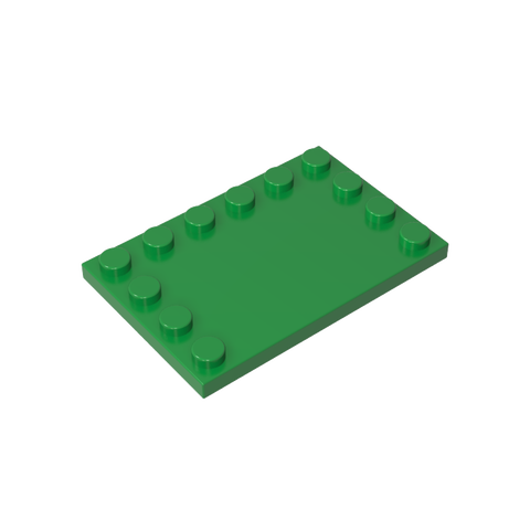 Gobricks,Plate Special 4 x 6 with Studs on 3 Edges,6180