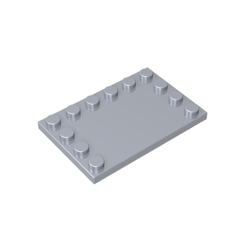 Gobricks,Plate Special 4 x 6 with Studs on 3 Edges,6180