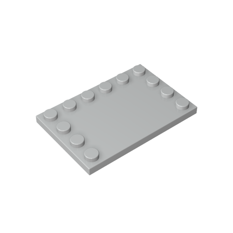 Gobricks,Plate Special 4 x 6 with Studs on 3 Edges,6180