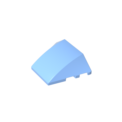 Gobricks,Wedge Curved 4 x 3 No Studs [Plain],64225,67121