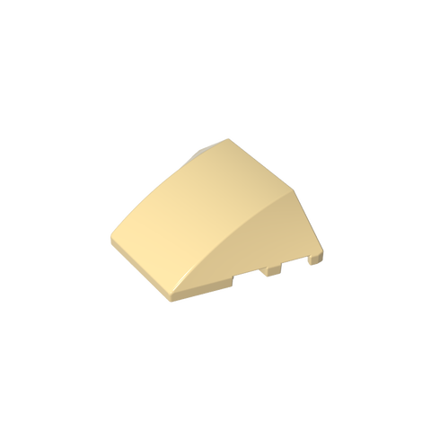 Gobricks,Wedge Curved 4 x 3 No Studs [Plain],64225,67121