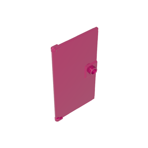 Gobricks,Door 1 x 4 x 6 Smooth with Square Handle Plinth,60616a,60616,60616b,35290,35291