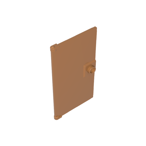 Gobricks,Door 1 x 4 x 6 Smooth with Square Handle Plinth,60616a,60616,60616b,35290,35291