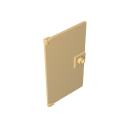 Door 1 x 4 x 6 Smooth with Square Handle Plinth ,60616