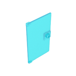 Gobricks,Door 1 x 4 x 6 Smooth with Square Handle Plinth,60616a,60616,60616b,35290,35291