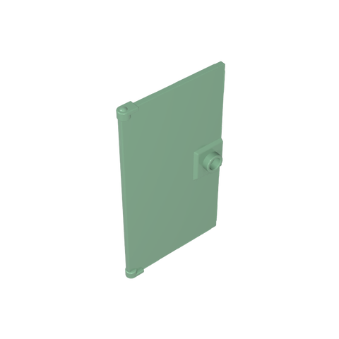 Gobricks,Door 1 x 4 x 6 Smooth with Square Handle Plinth,60616a,60616,60616b,35290,35291