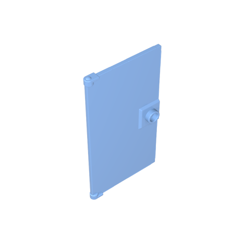 Gobricks,Door 1 x 4 x 6 Smooth with Square Handle Plinth,60616a,60616,60616b,35290,35291