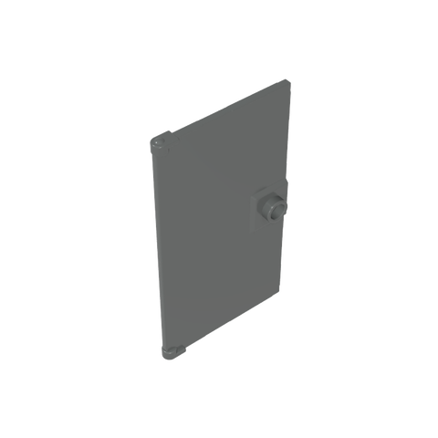 Gobricks,Door 1 x 4 x 6 Smooth with Square Handle Plinth,60616a,60616,60616b,35290,35291