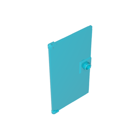 Gobricks,Door 1 x 4 x 6 Smooth with Square Handle Plinth,60616a,60616,60616b,35290,35291