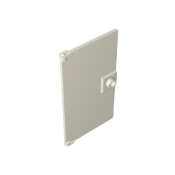 Door 1 x 4 x 6 Smooth with Square Handle Plinth ,60616