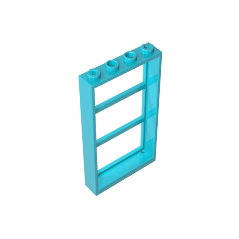 Gobricks,Window 1 x 4 x 6 Frame with 3 Panes,57894,46523,6160,6160a