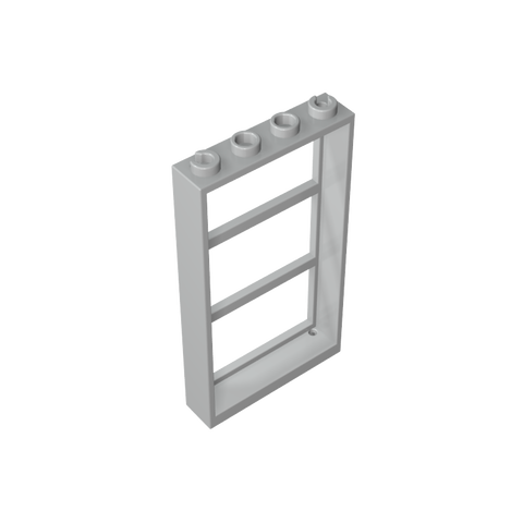 Gobricks,Window 1 x 4 x 6 Frame with 3 Panes,57894,46523,6160,6160a