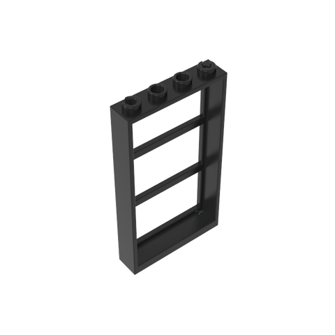 Gobricks,Window 1 x 4 x 6 Frame with 3 Panes,57894,46523,6160,6160a