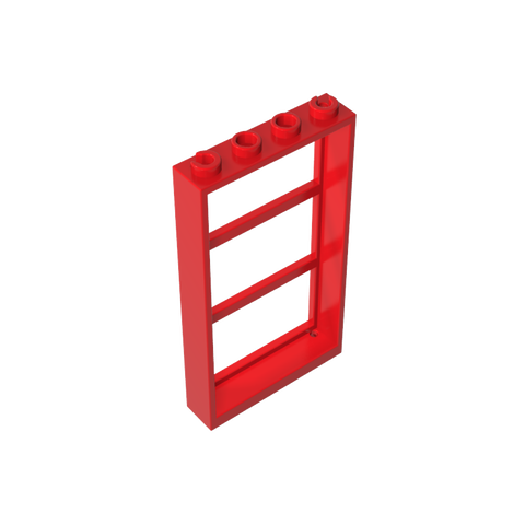 Gobricks,Window 1 x 4 x 6 Frame with 3 Panes,57894,46523,6160,6160a