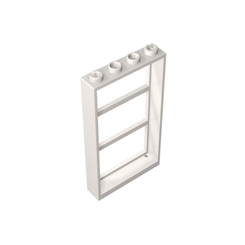 Gobricks,Window 1 x 4 x 6 Frame with 3 Panes,57894,46523,6160,6160a