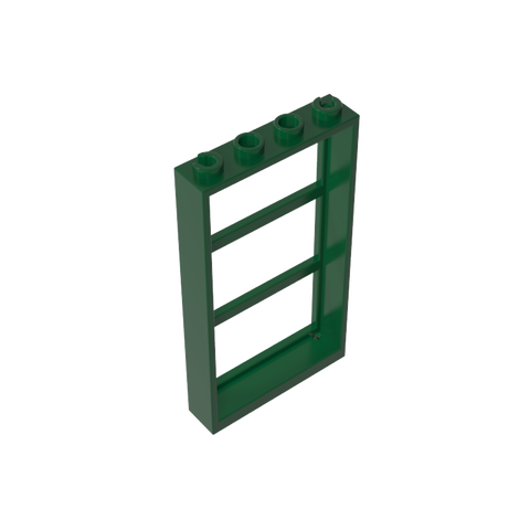 Gobricks,Window 1 x 4 x 6 Frame with 3 Panes,57894,46523,6160,6160a