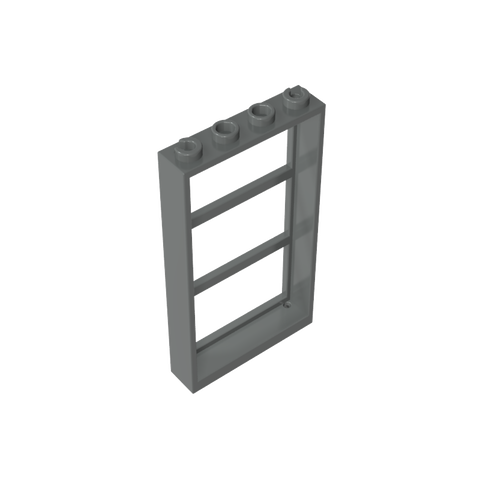 Gobricks,Window 1 x 4 x 6 Frame with 3 Panes,57894,46523,6160,6160a