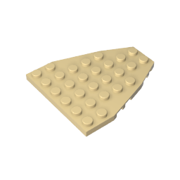 Gobricks,Boat Bow Plate 7 x 6 with Stud Notches,50303,2625