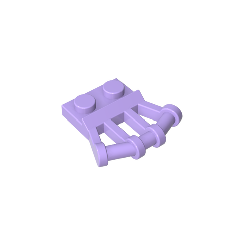 Gobricks,Plate Special 1 x 2 with Angled Handles on Side,92692