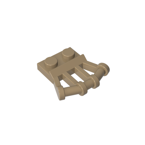 Gobricks,Plate Special 1 x 2 with Angled Handles on Side,92692