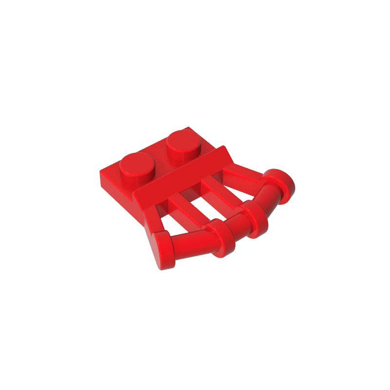 Gobricks,Plate Special 1 x 2 with Angled Handles on Side,92692