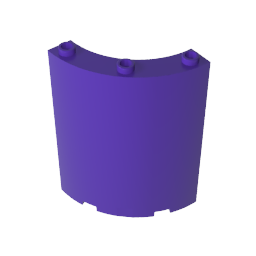 Gobricks,Panel 4 x 4 x 6 Quarter Cylinder,30562,46361,35276
