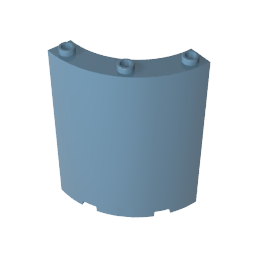 Gobricks,Panel 4 x 4 x 6 Quarter Cylinder,30562,46361,35276