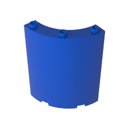 Gobricks,Panel 4 x 4 x 6 Quarter Cylinder,30562,46361,35276