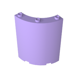 Gobricks,Panel 4 x 4 x 6 Quarter Cylinder,30562,46361,35276