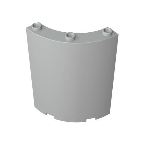Gobricks,Panel 4 x 4 x 6 Quarter Cylinder,30562,46361,35276